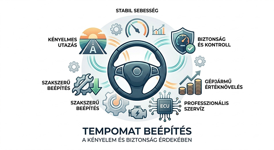 Tempomat utólagos beszerelése: Kényelem és biztonság minden kilométeren