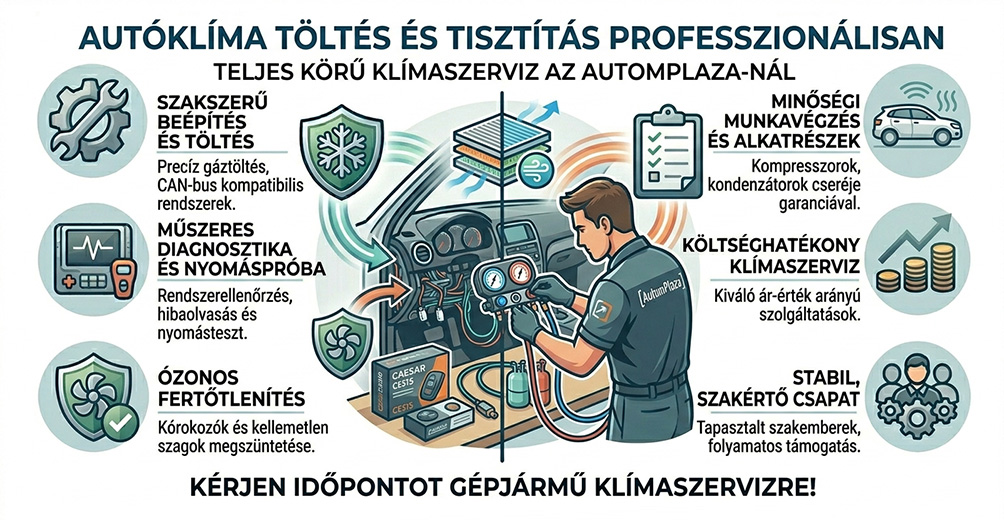 Autóklíma töltés javítás